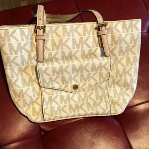 White Michael Kors purse